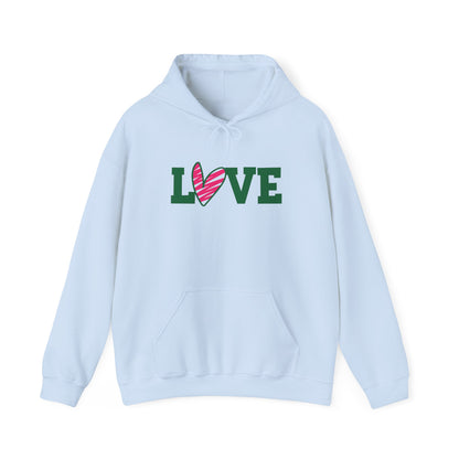 Love stripped heart Hoodie