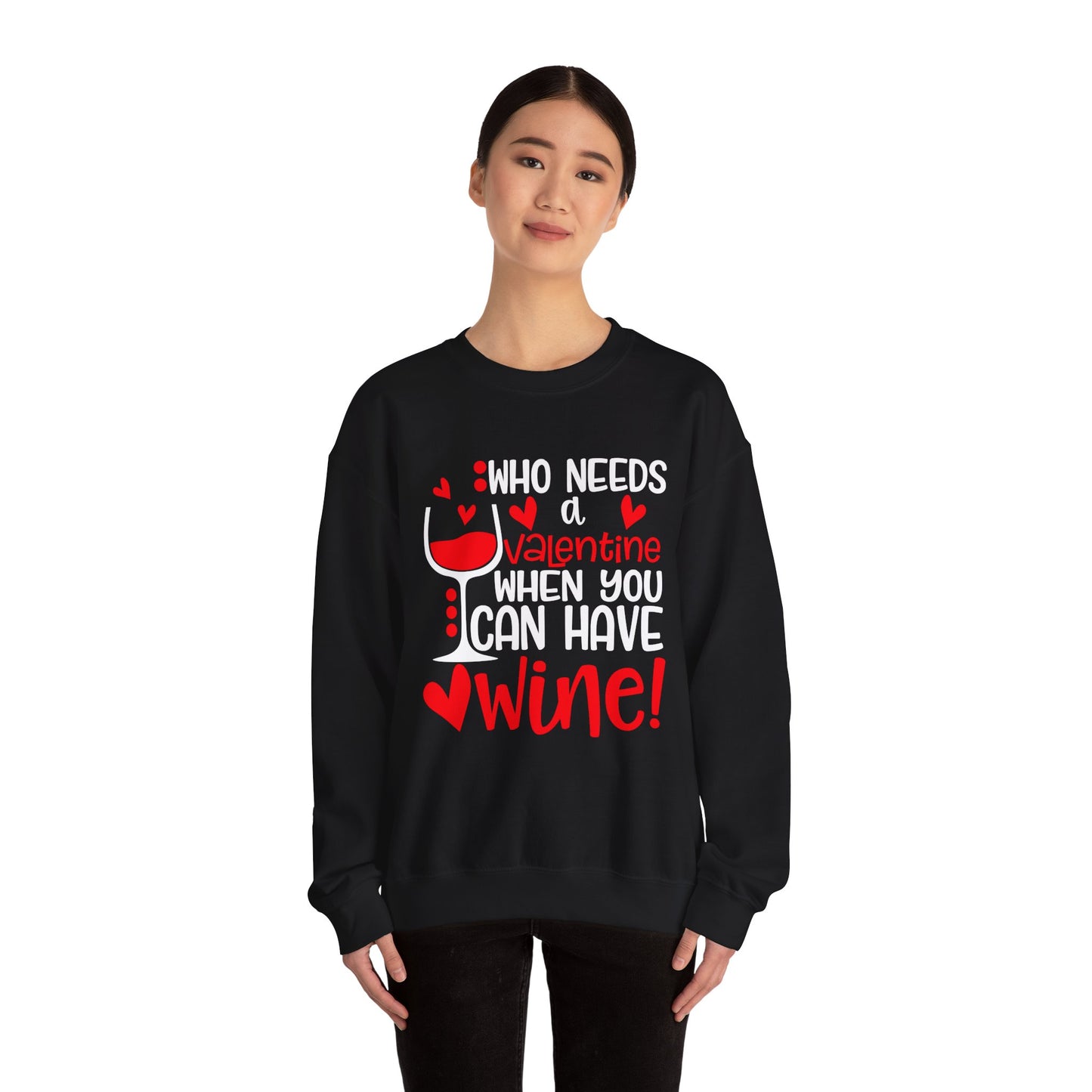 Valentine vs Wine Crewneck Sweatshirt