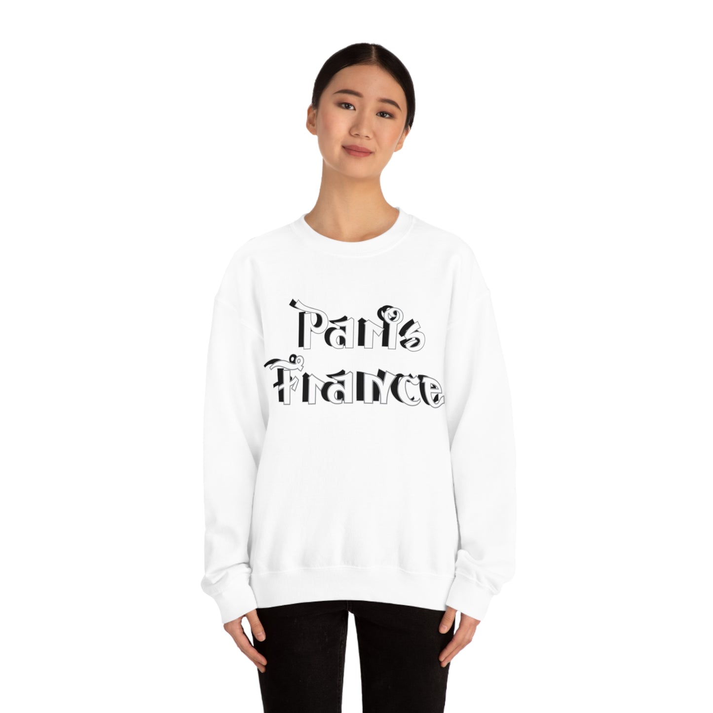 Paris France Graffiti Crewneck Sweatshirt