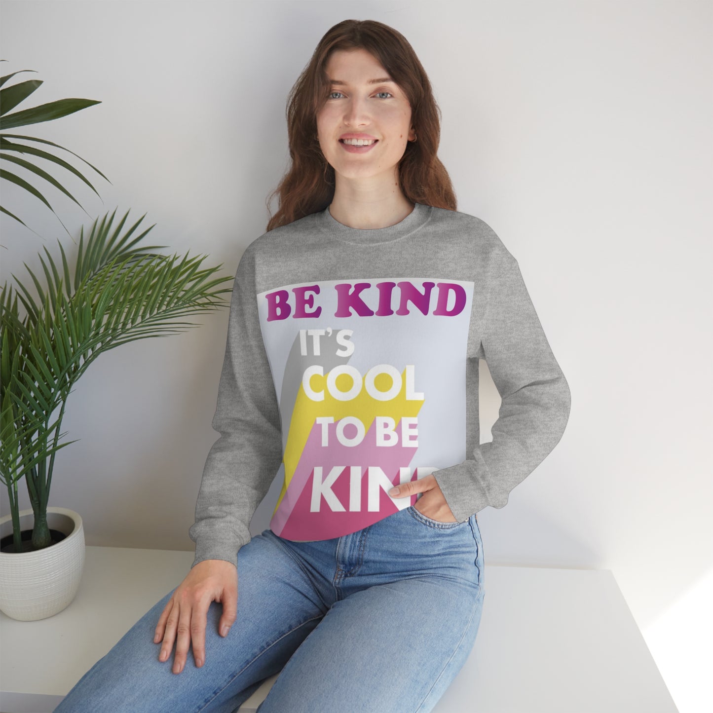 It's Cool to Be Kind Crewneck Sweatshirt