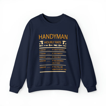 Handyman Hourly Crewneck Sweatshirt