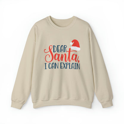 Dear Santa I Can explain Christmas Crewneck Sweatshirt