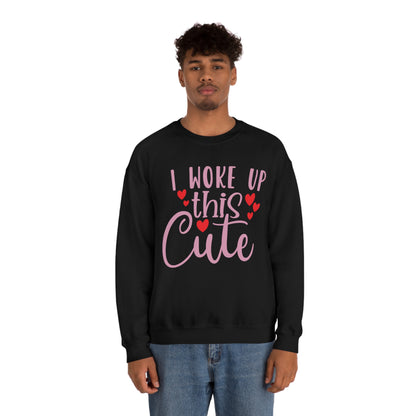 I Woke Up This Cute Crewneck Sweatshirt