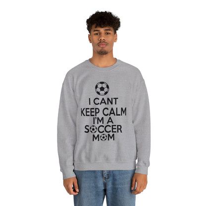 I can't keep calm I'm a soccer mom Crewneck Sweatshirt