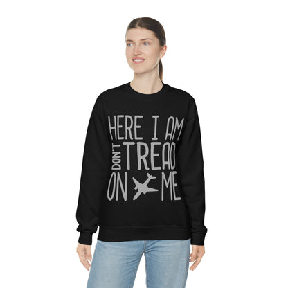 HERE I AM DON'T TREAD ON ME Crewneck Sweatshirt