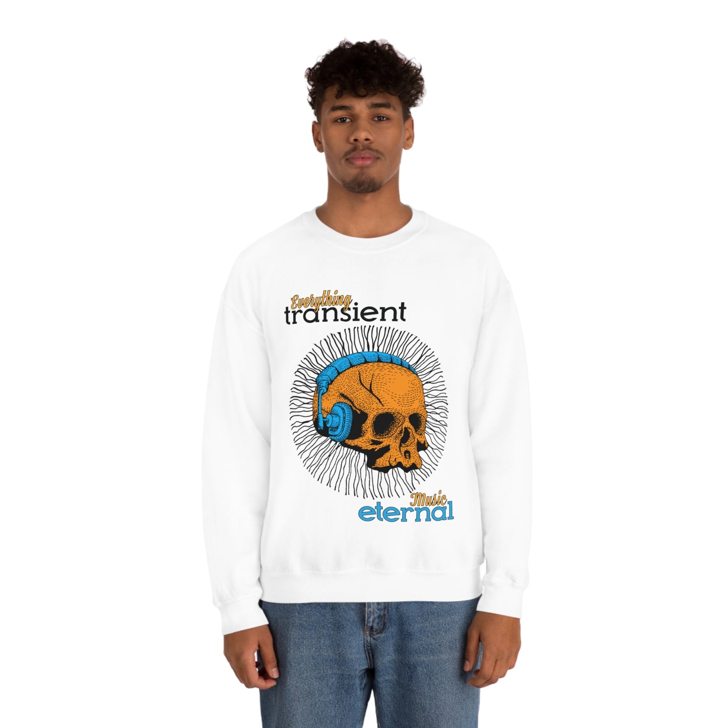 Everything transient_Music eternal Crewneck Sweatshirt