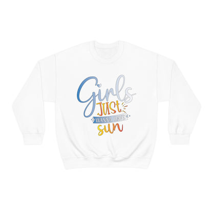 Girls Just Wanna Have Sun Crewneck Sweatshirt