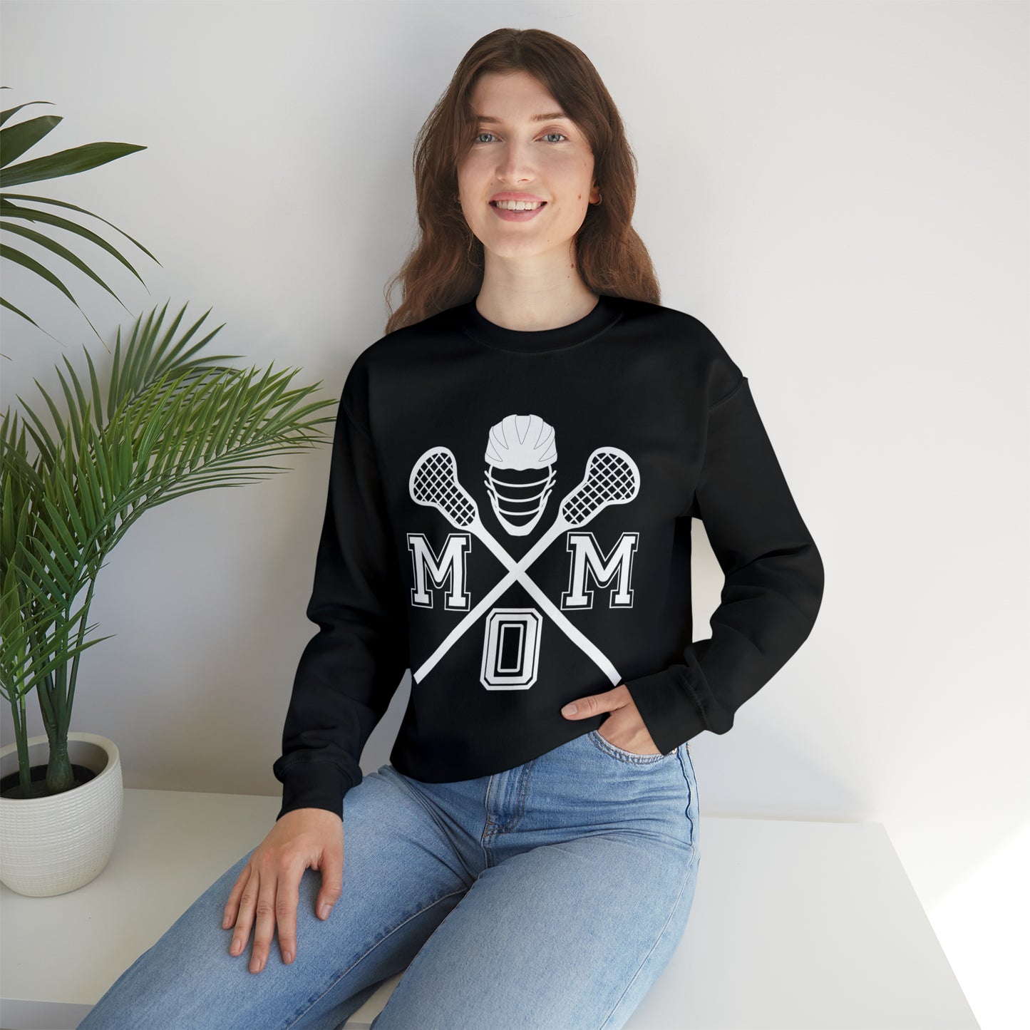 Lacrosse Mom Crewneck Sweatshirt