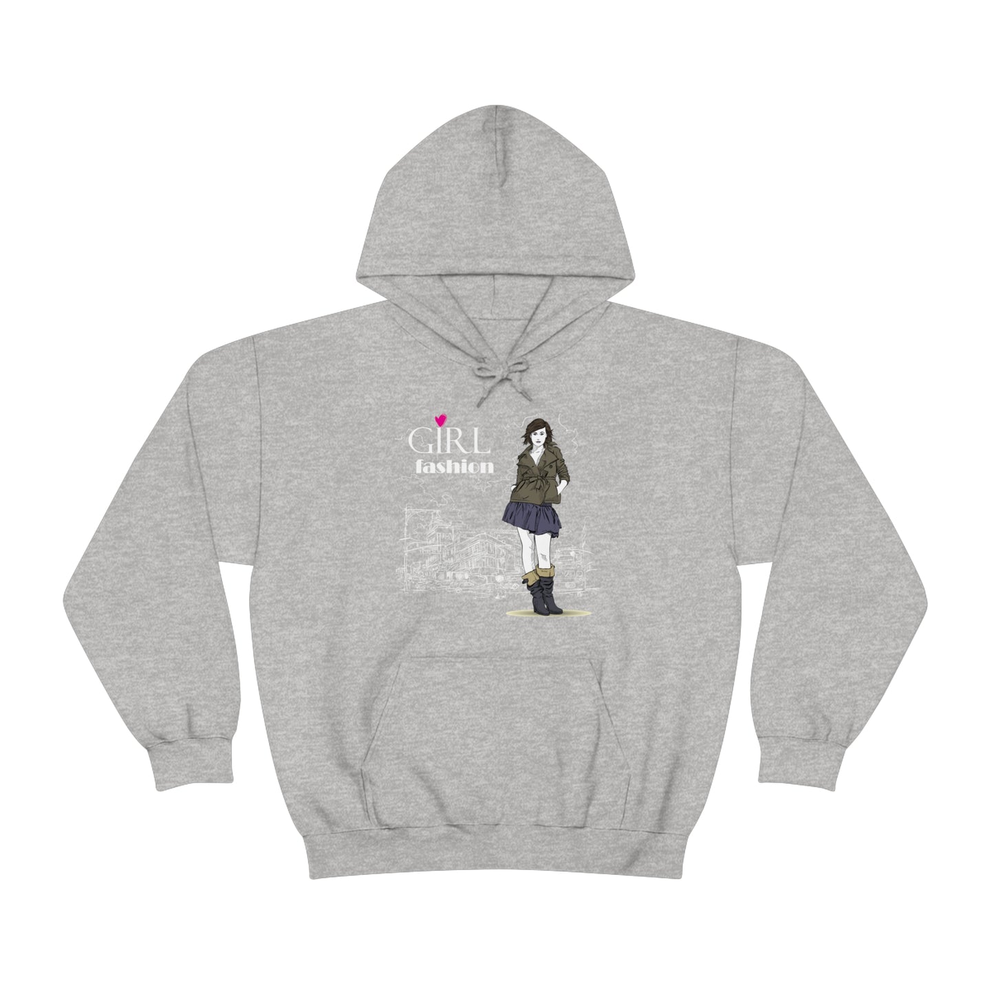 Girl with fashion Hoodie