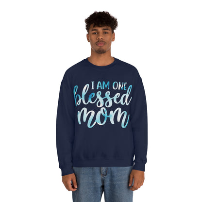 I am one blessed mom Crewneck Sweatshirt