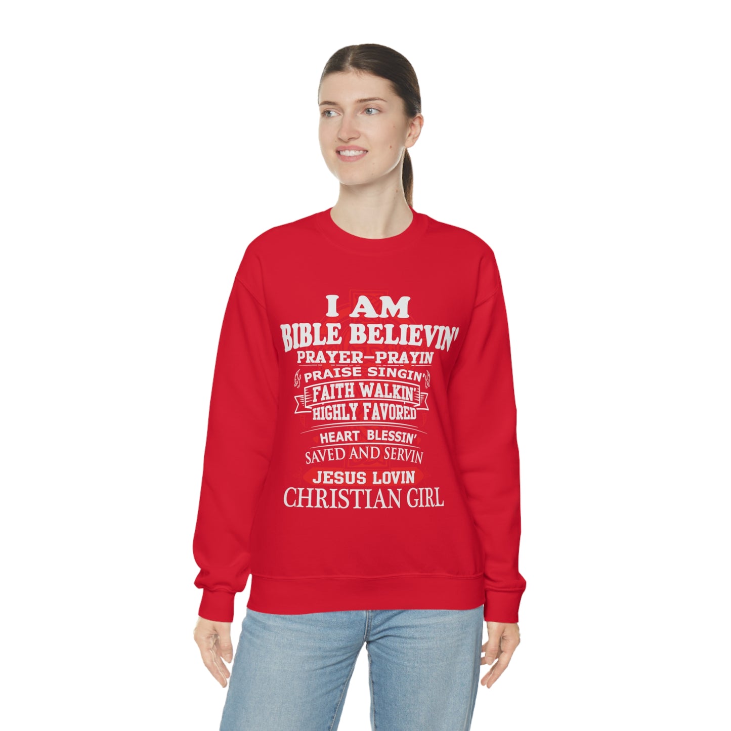 I Am a Christian Girl Crewneck Sweatshirt