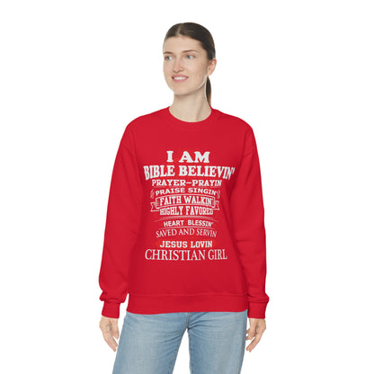 I Am a Christian Girl Crewneck Sweatshirt