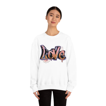 Cool love graffiti Crewneck Sweatshirt