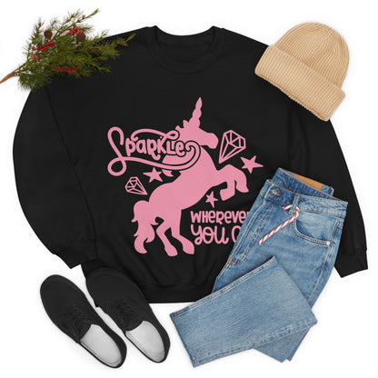 Sparkle unicorn Crewneck Sweatshirt