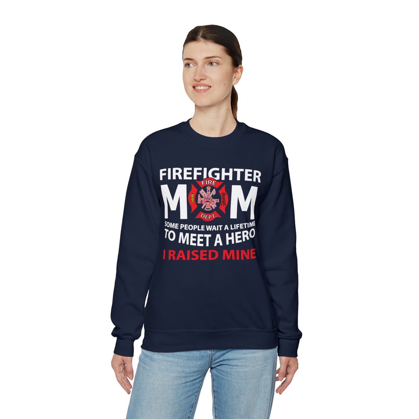 Firefighter Mom Crewneck Sweatshirt