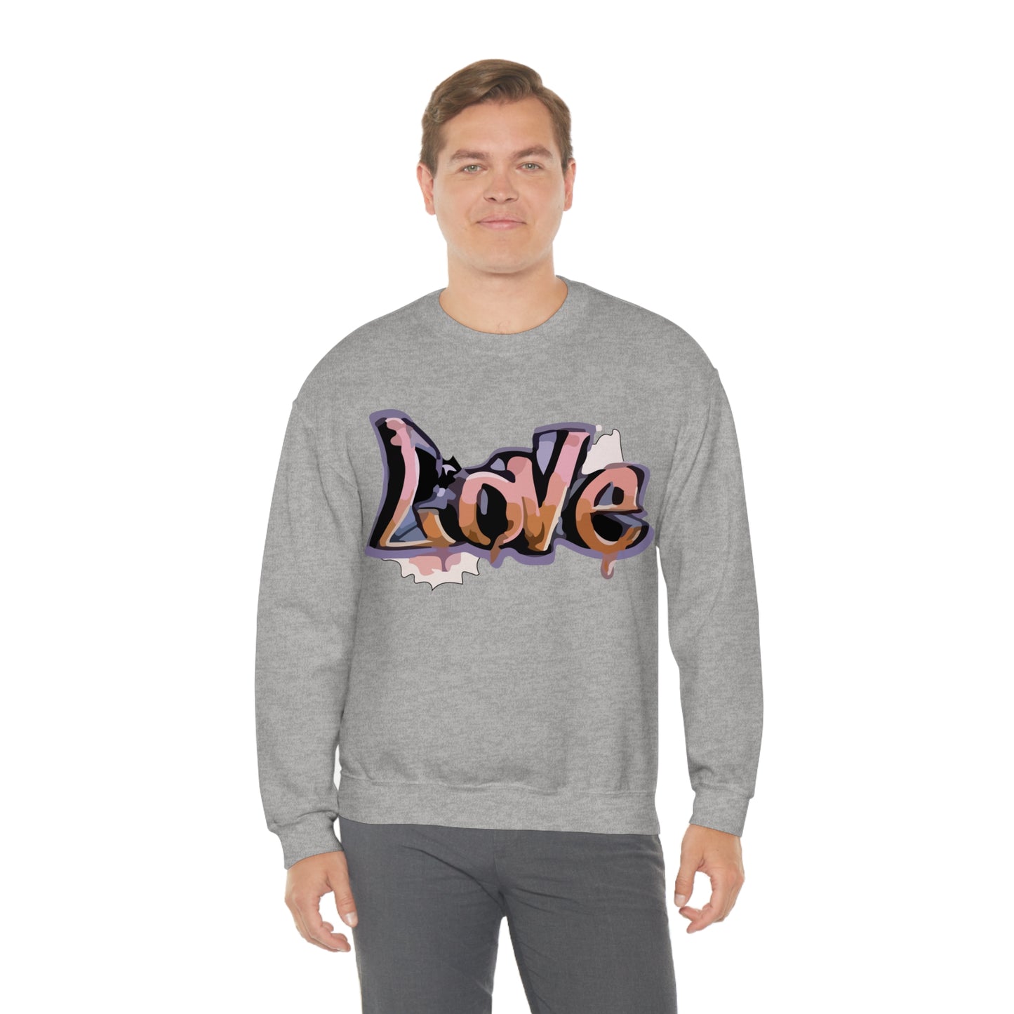 Cool love graffiti Crewneck Sweatshirt