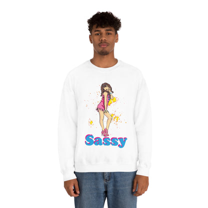 Sassy_girl Crewneck Sweatshirt