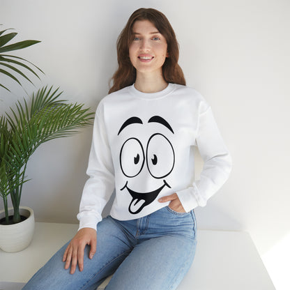 Tongue out face Crewneck Sweatshirt