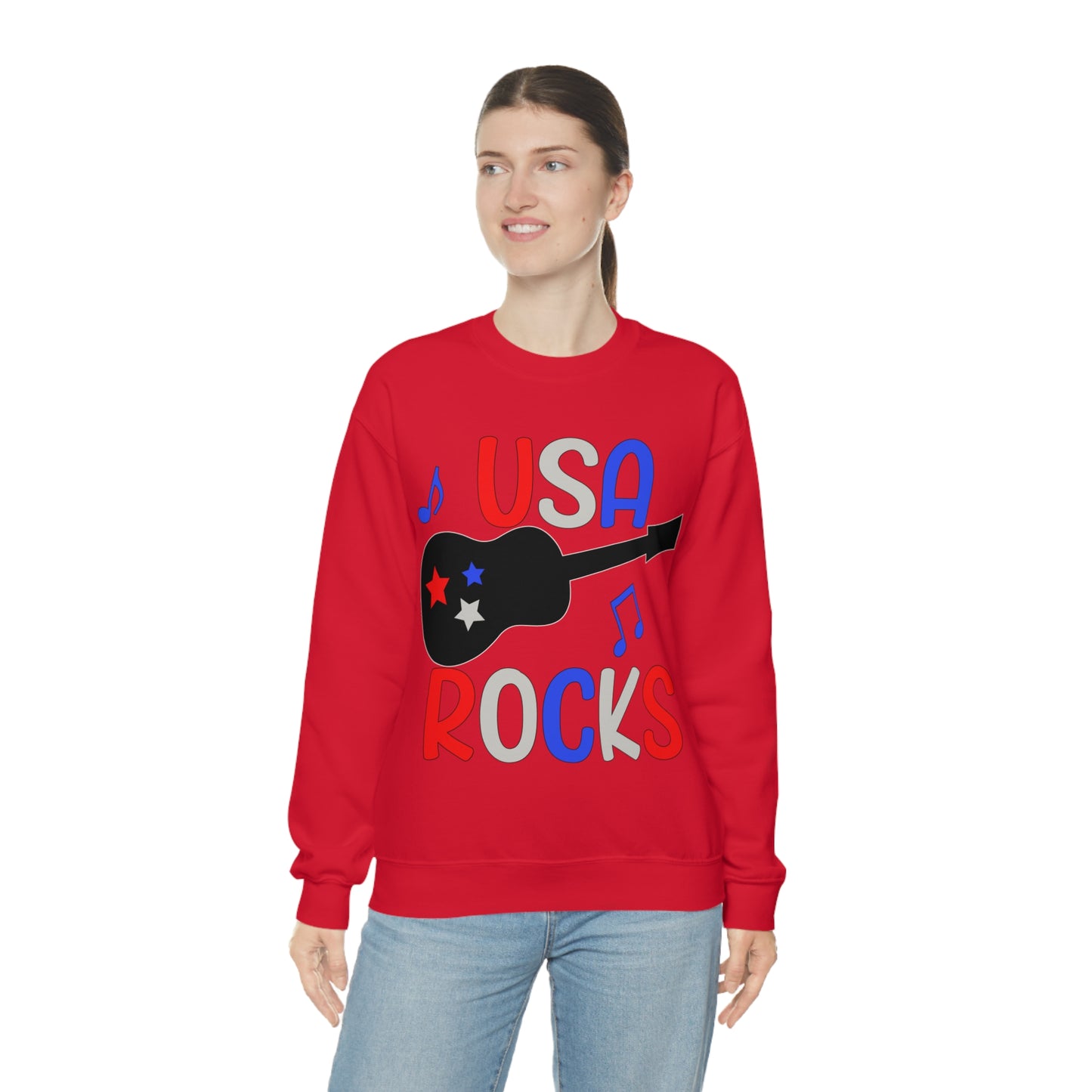 USA-Rocks Crewneck Sweatshirt