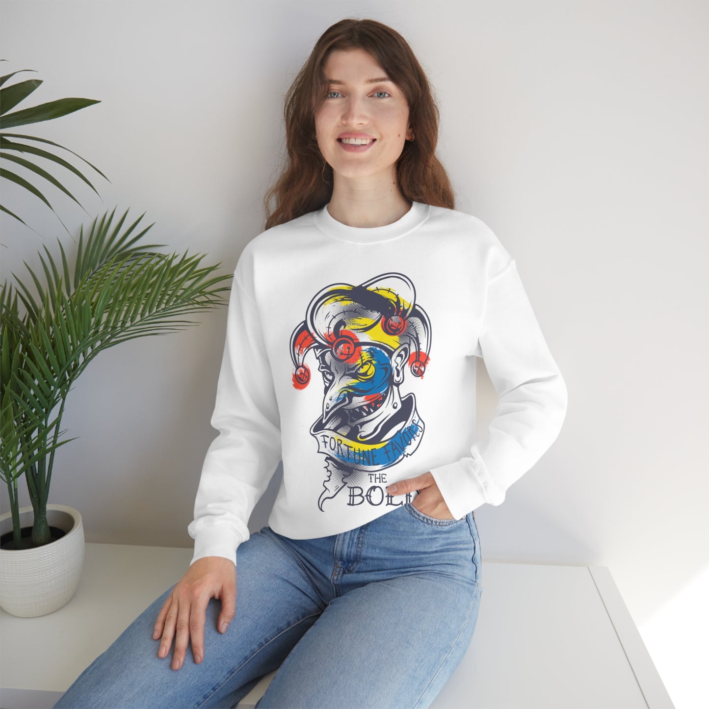 Fortune Favors the Bold Crewneck Sweatshirt