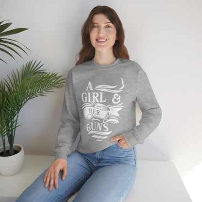 A Girl and Her Guns Crewneck Sweatshirt