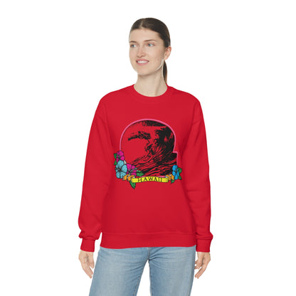 Hawaii Waves Crewneck Sweatshirt