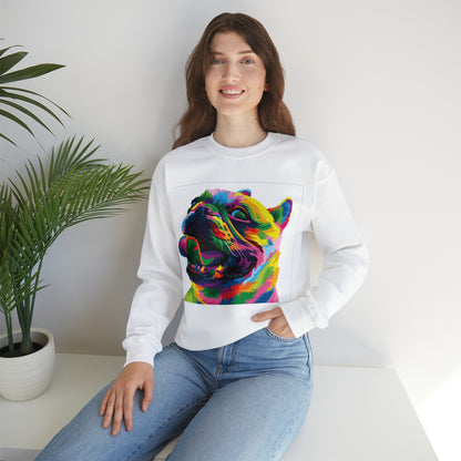 Colorful Dog Crewneck Sweatshirt