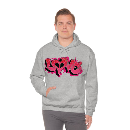 Peace and Love graffiti Hoodie