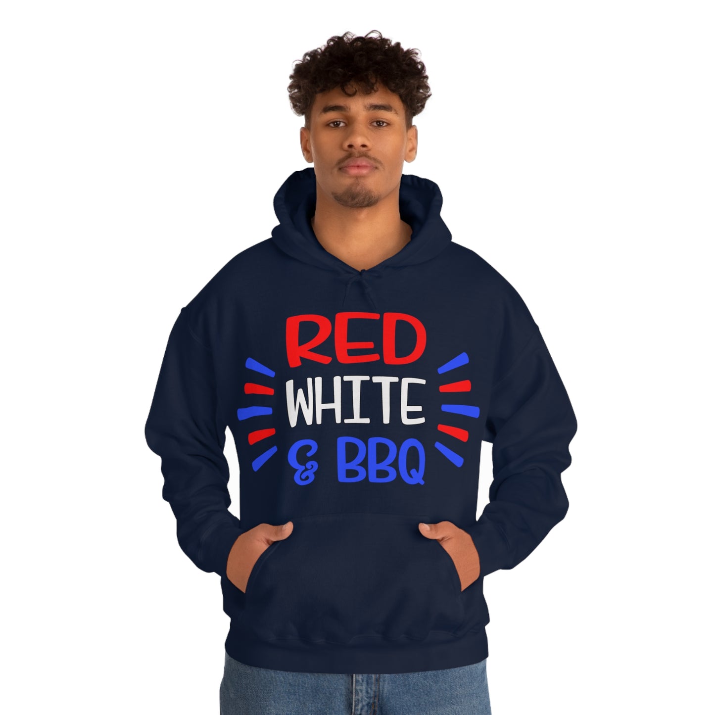 Red White BBQ Hoodie