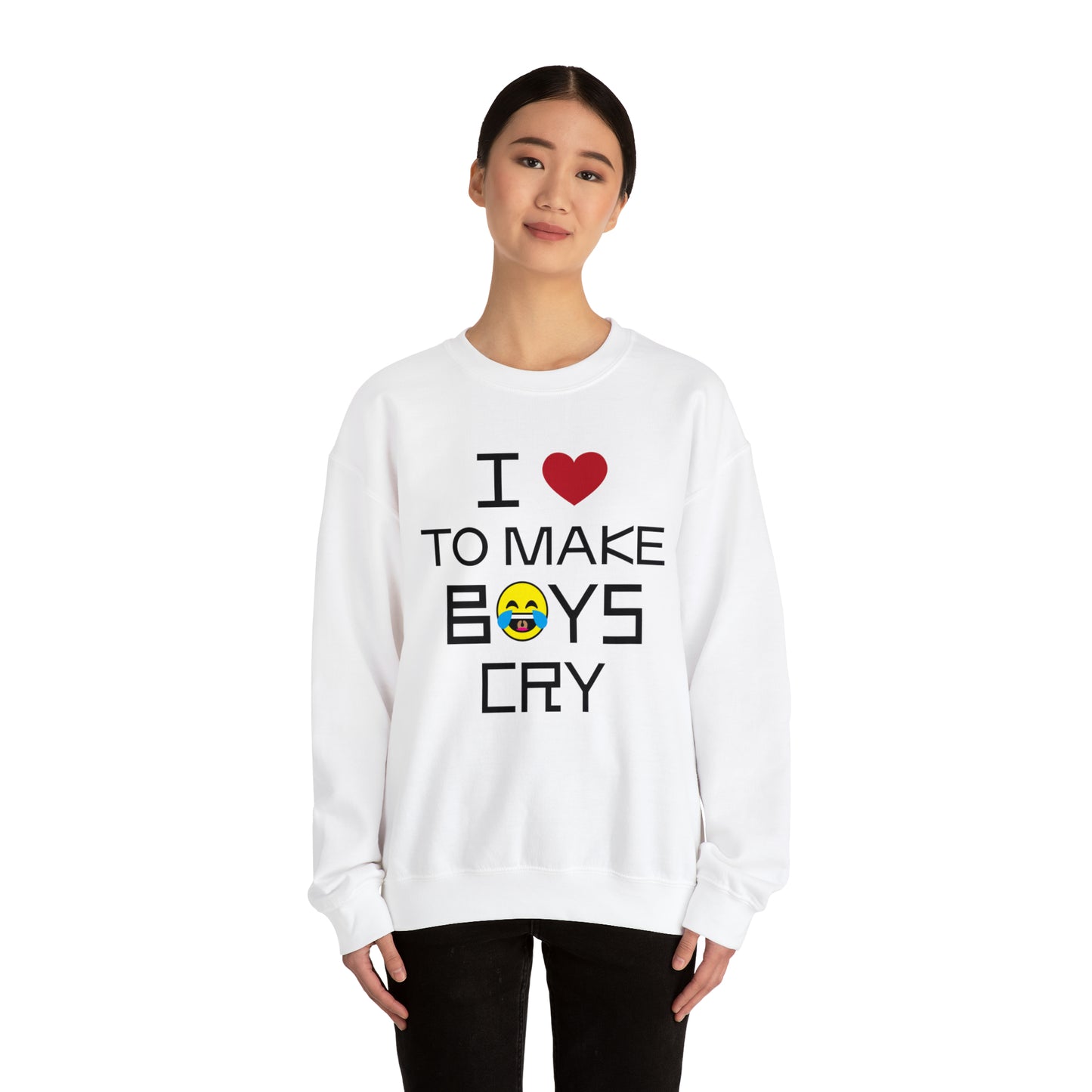 Love to make boys cry Crewneck Sweatshirt