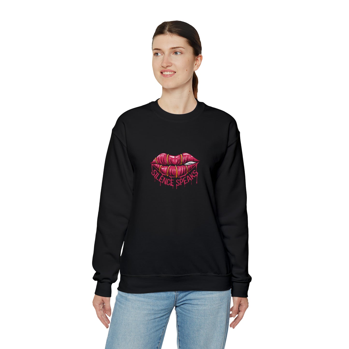 Silence Speaks Crewneck Sweatshirt