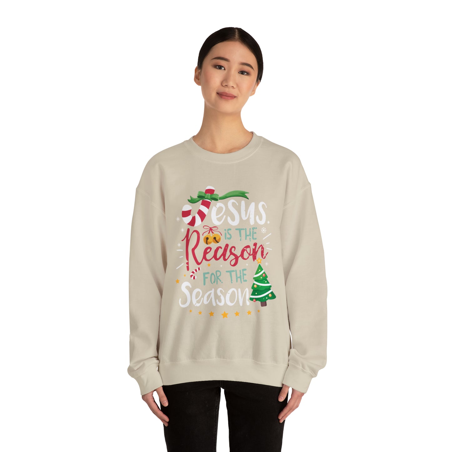 Jesus is the reason Christmas Crewneck Sweatshirt