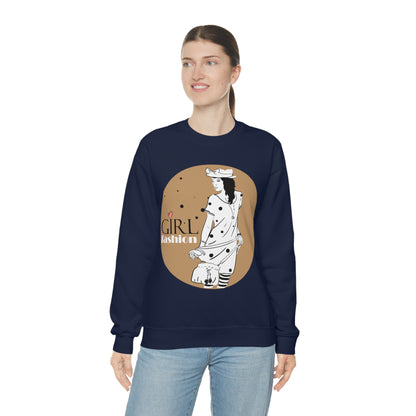 Polka dot Girl fashion Crewneck Sweatshirt