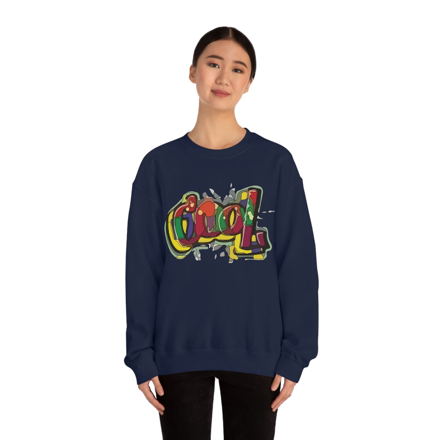 Colorful Cool graffiti Crewneck Sweatshirt