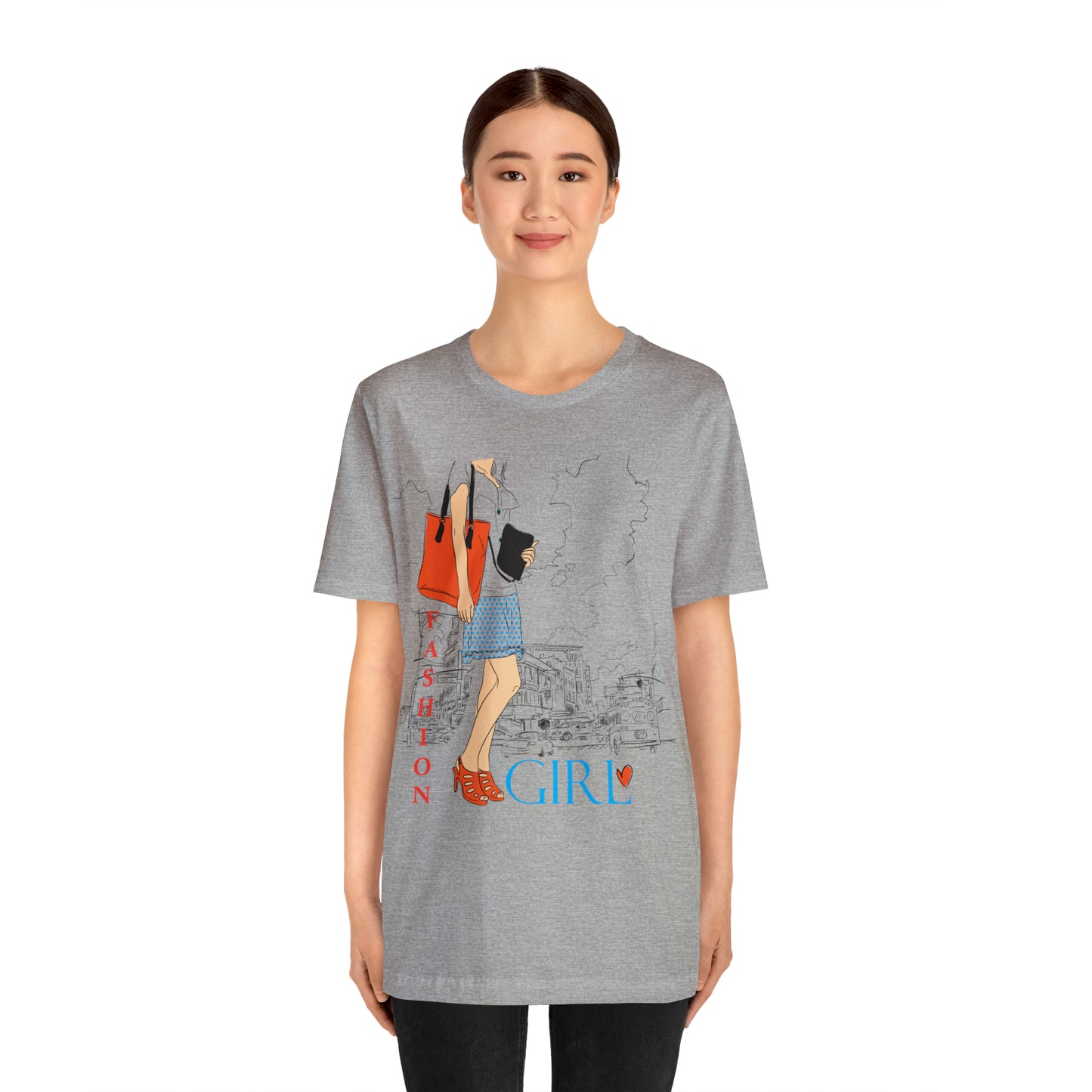 Fashion girl with a bag T-Shirt