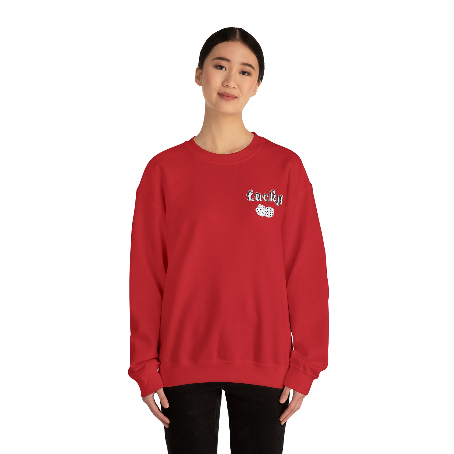 Lucky Front and back Crewneck Sweatshirt