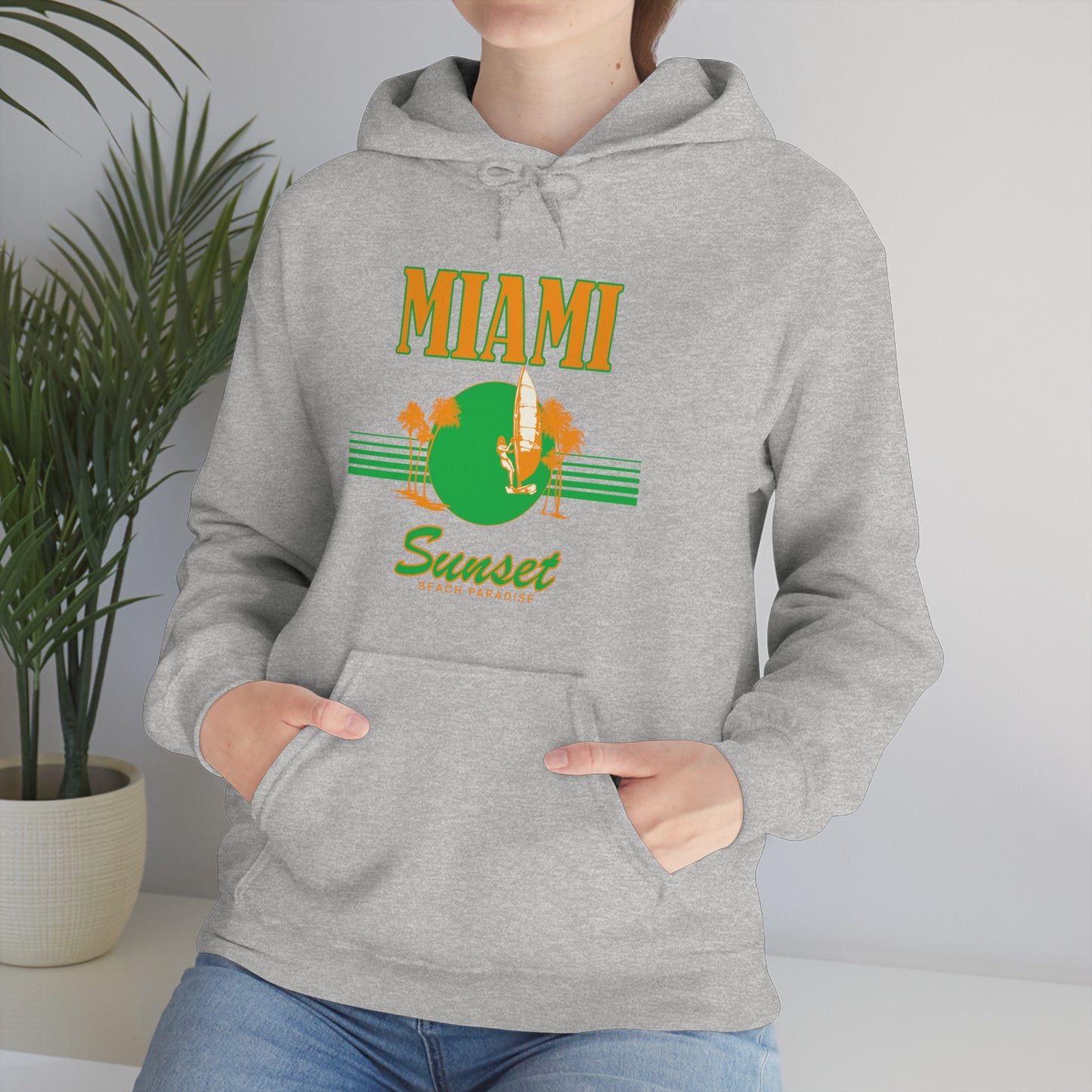 Miami Sunset Beach Paradise Hoodie