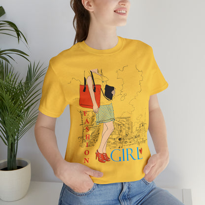 Fashion girl with a bag T-Shirt