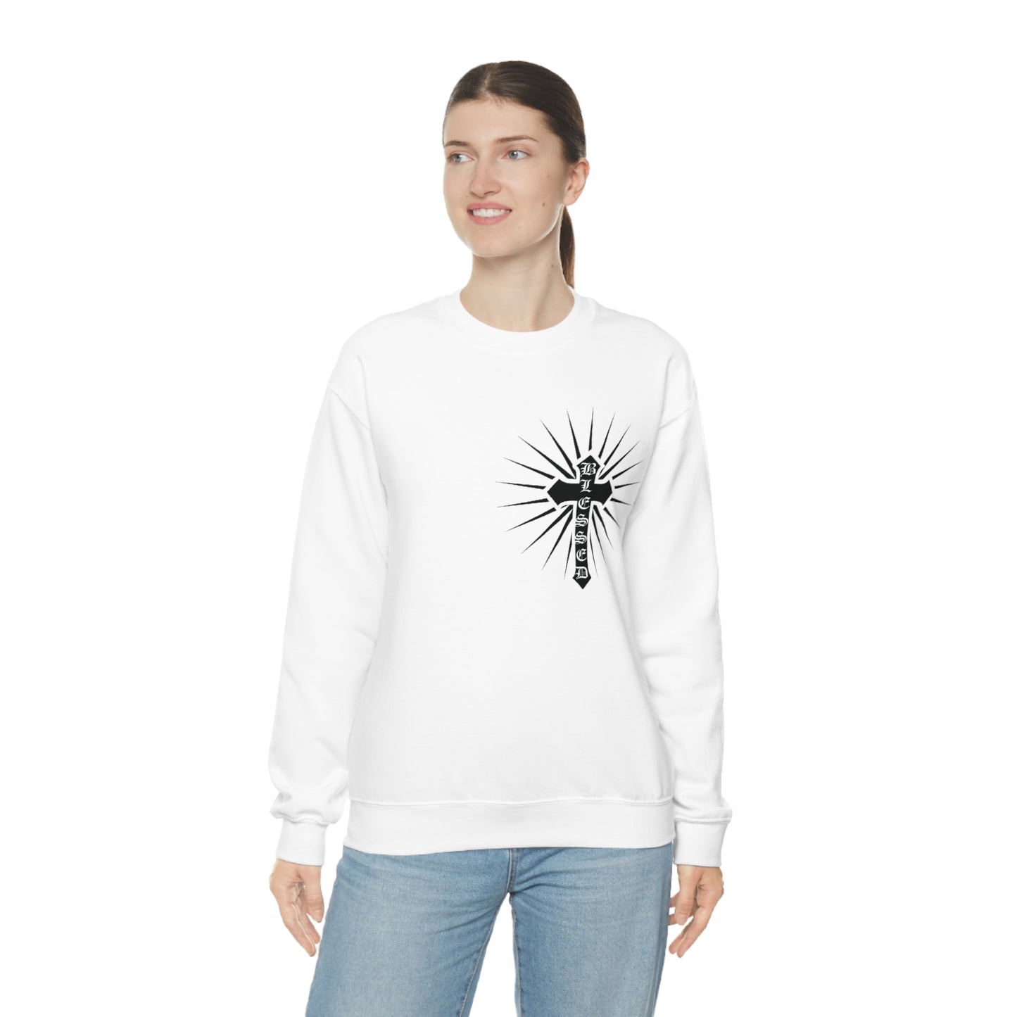 Blessed Cross Crewneck Sweatshirt