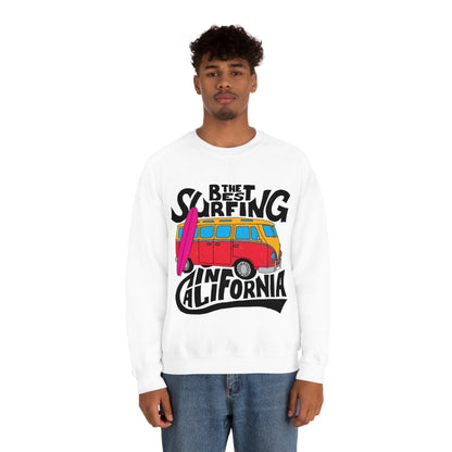 Best Surfing in California Crewneck Sweatshirt