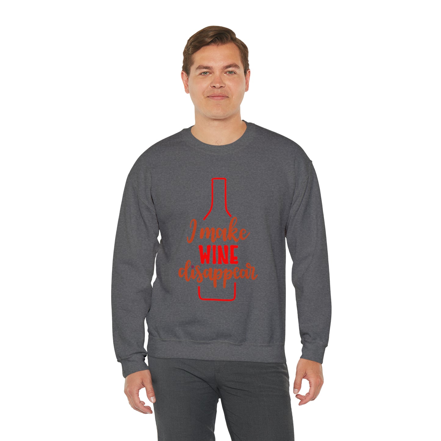 I_make_wine_disappear Crewneck Sweatshirt