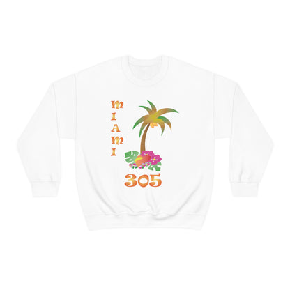 Miami Palm Tree Crewneck Sweatshirt