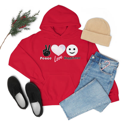 Peace-Love-Happiness Hoodie