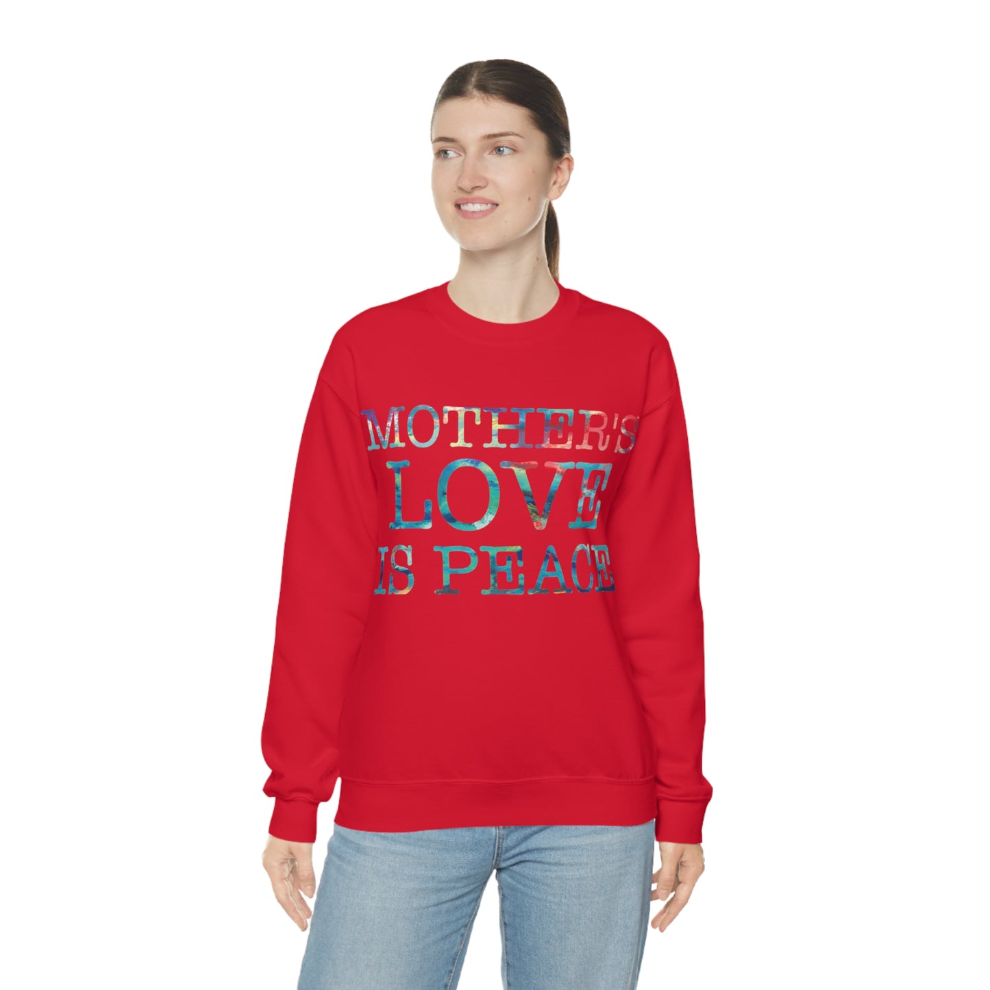 Mothers love is peace Crewneck Sweatshirt