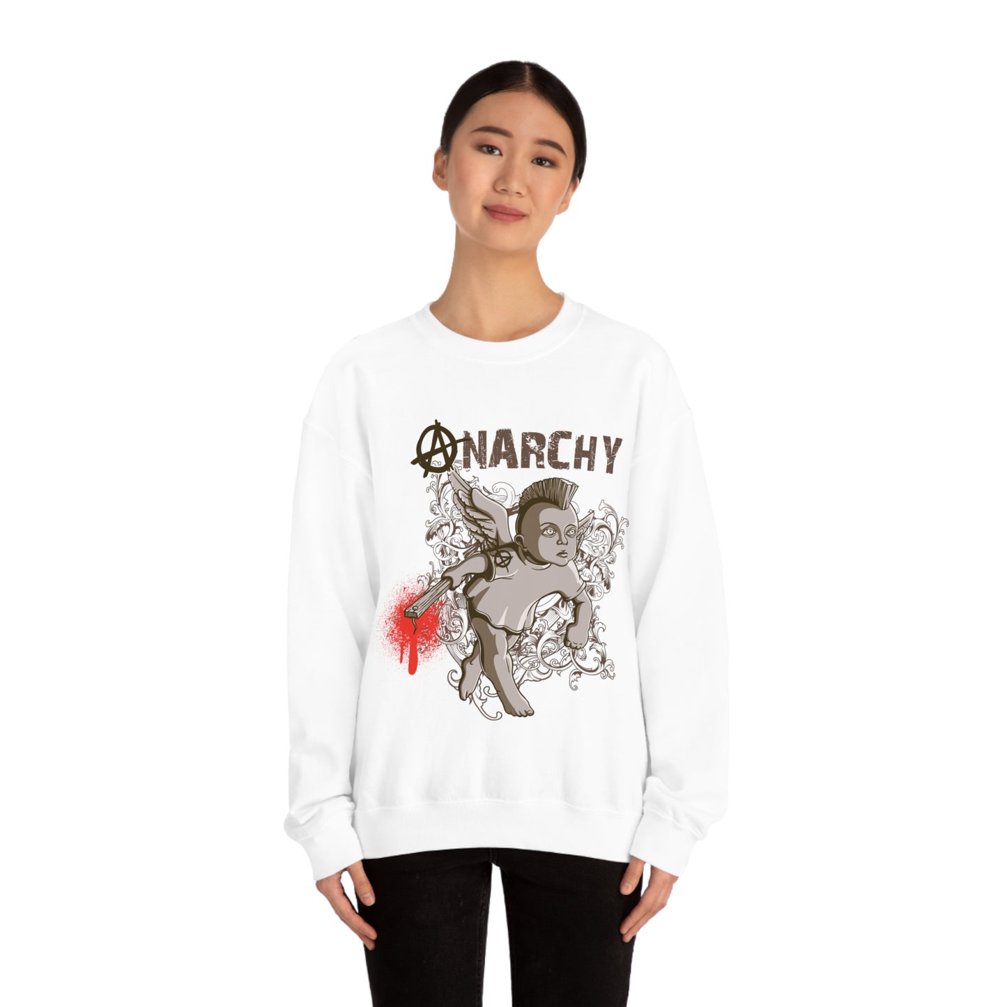 Anarchy Angel Crewneck Sweatshirt