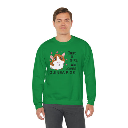 A girl who loves guinea pigs Crewneck Sweatshirt