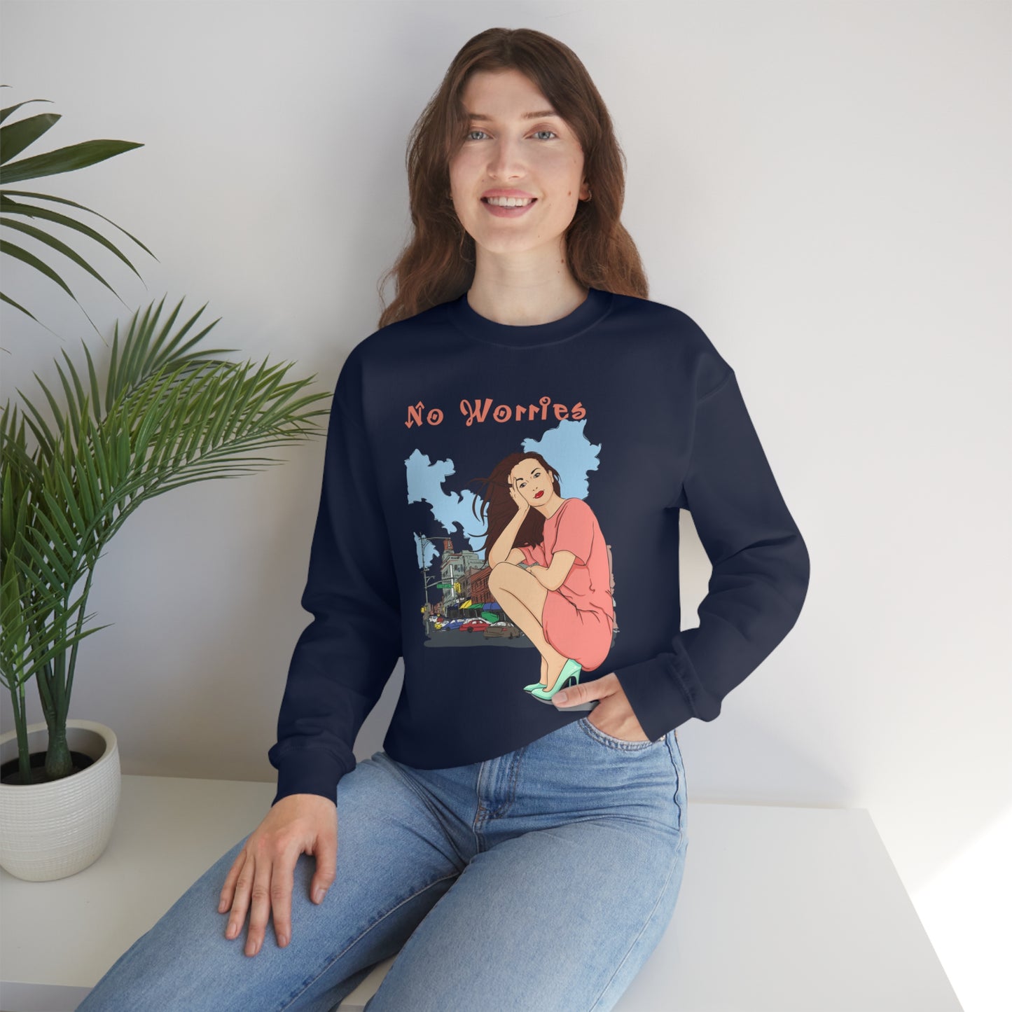 No worries Crewneck Sweatshirt