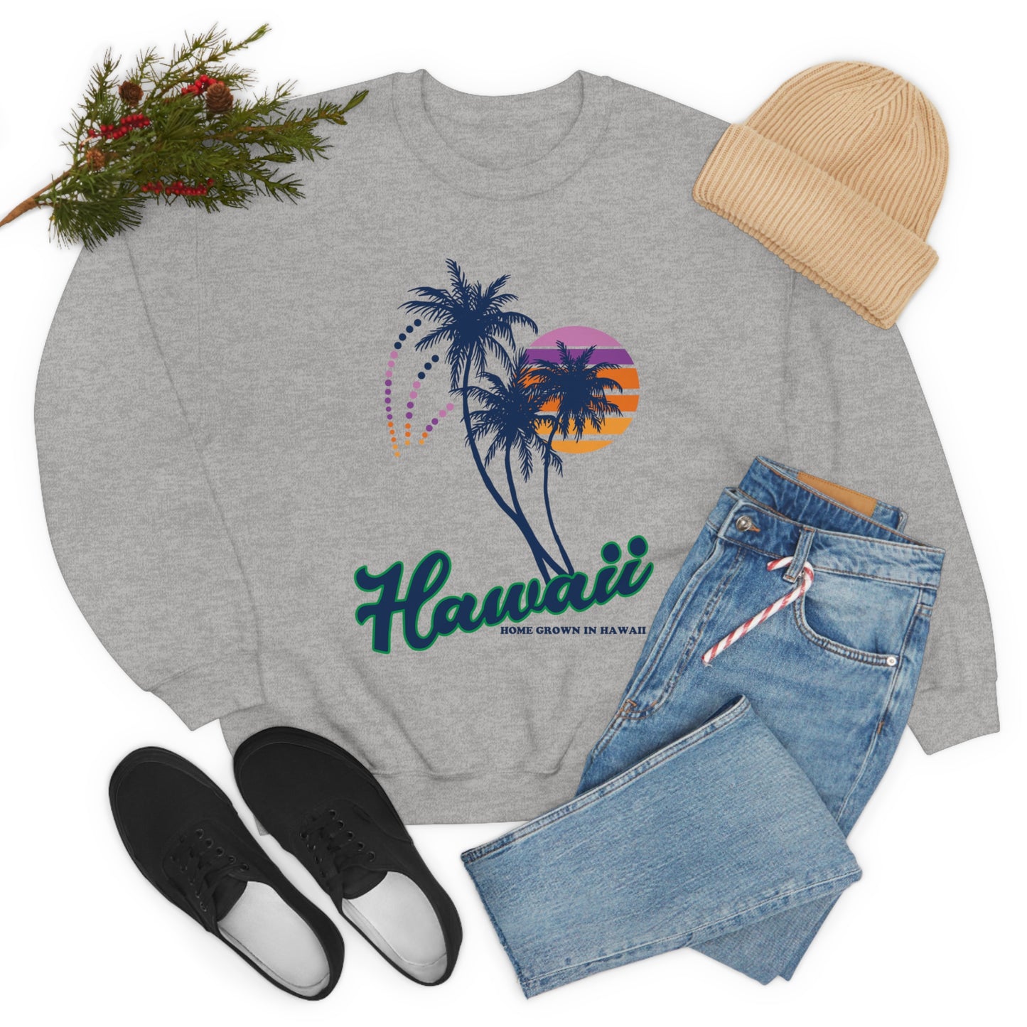 Home Grown In Hawaii Crewneck Sweatshirt