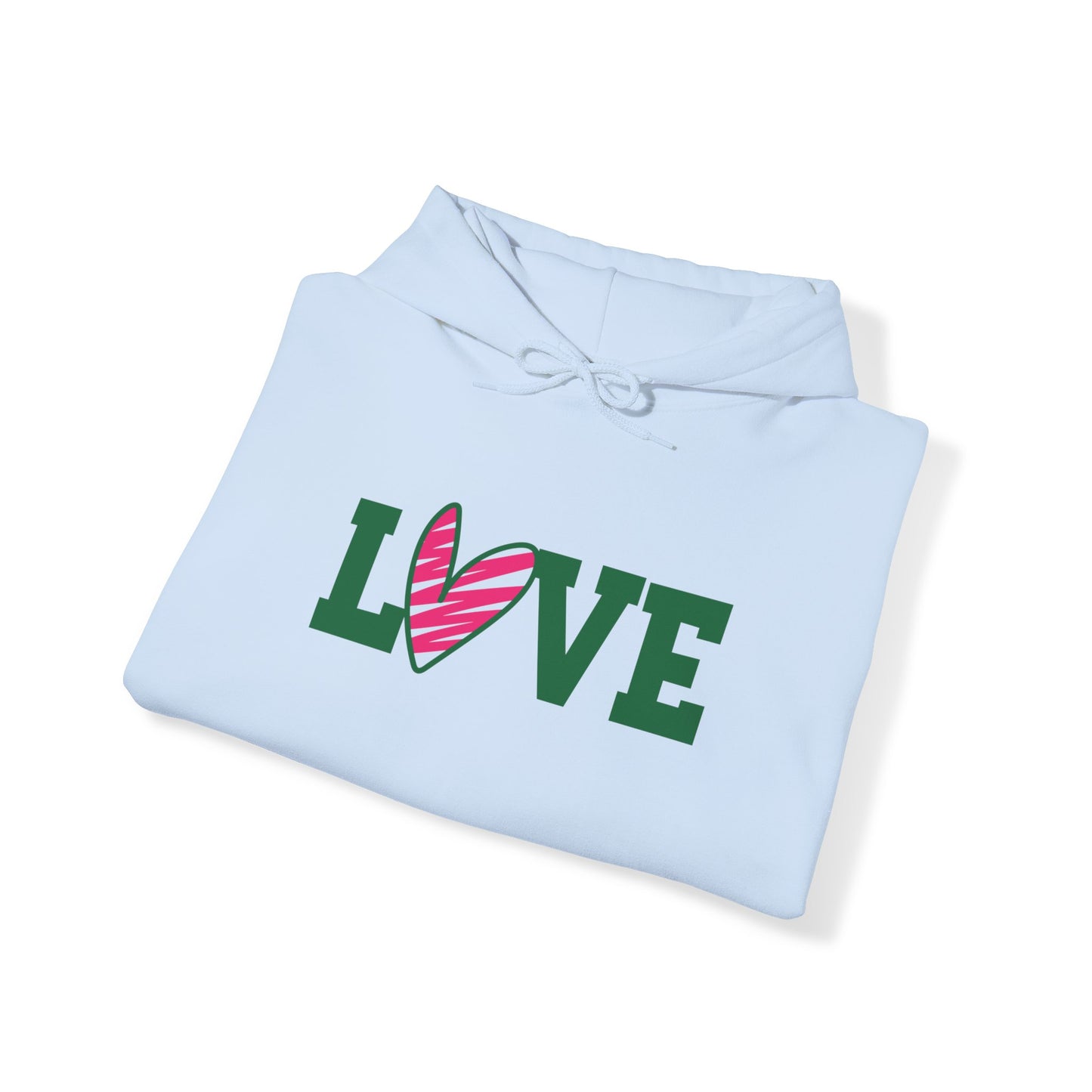 Love stripped heart Hoodie