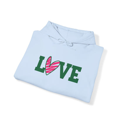 Love stripped heart Hoodie